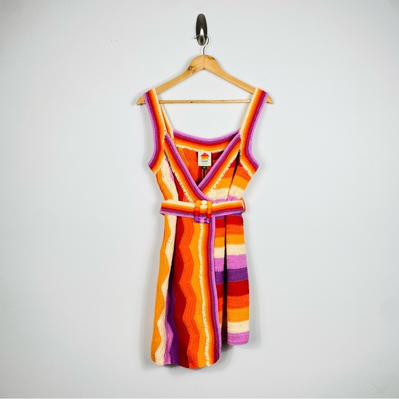 FARM Rio Multicolor Striped Mini Dress - Picture 2 of 7